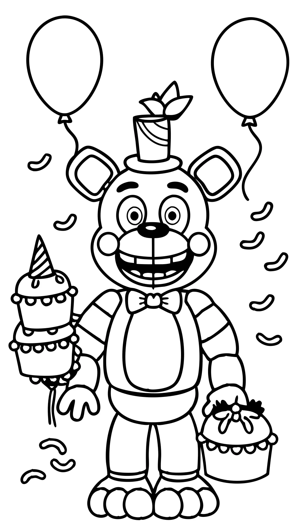 fnaf coloring pages freddy